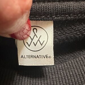 Alternative Women’s Black Crewneck Sweater with Branded Tag